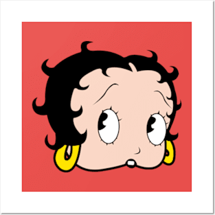 Betty Boop Face Posters and Art